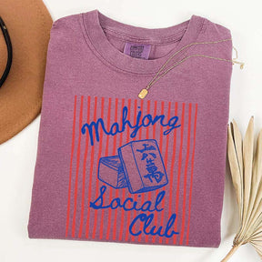 Mahjong Social Club Funny T-Shirt