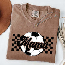 Checkered Mama Soccer Mama T-Shirt