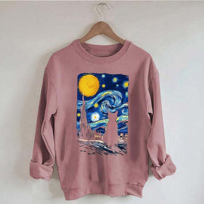 Van Gogh Cat Funny Sweatshirt