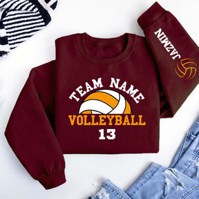 Customized Volleyball Mom Era Sweatshirt
