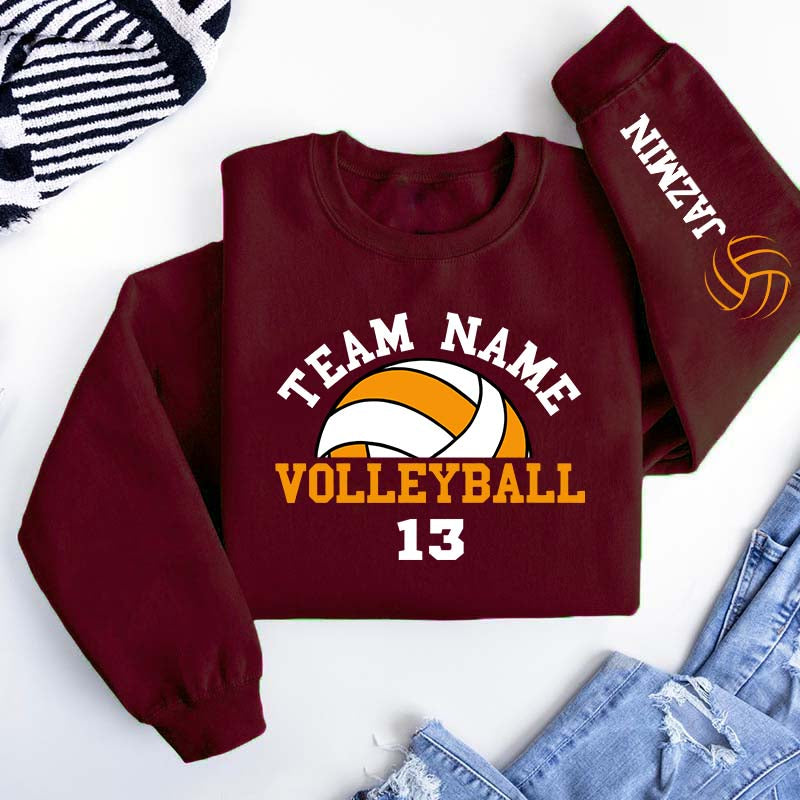 Customized Volleyball Mom Era Sweatshirt