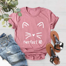 Purrfect 10 Cat T-Shirt