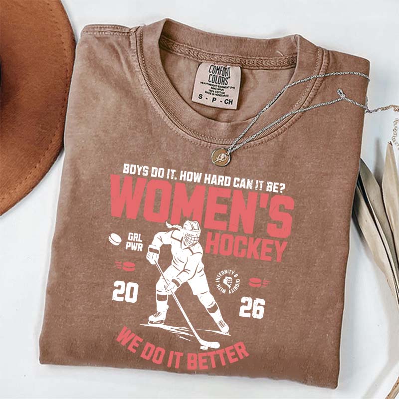 Hockey Lover Merch Feminist T-Shirt