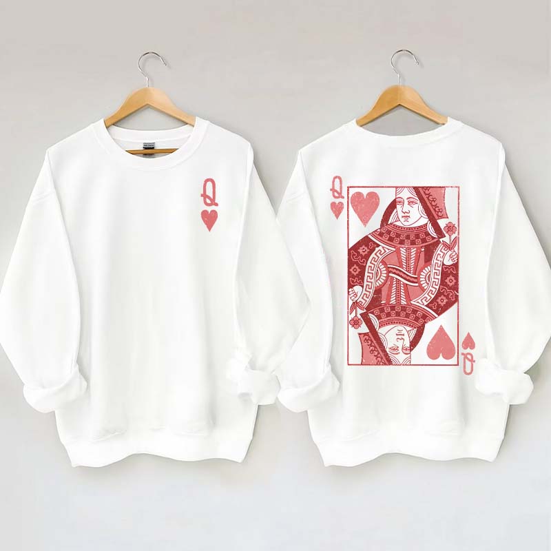 Queen of Hearts Valentines Sweatshirt