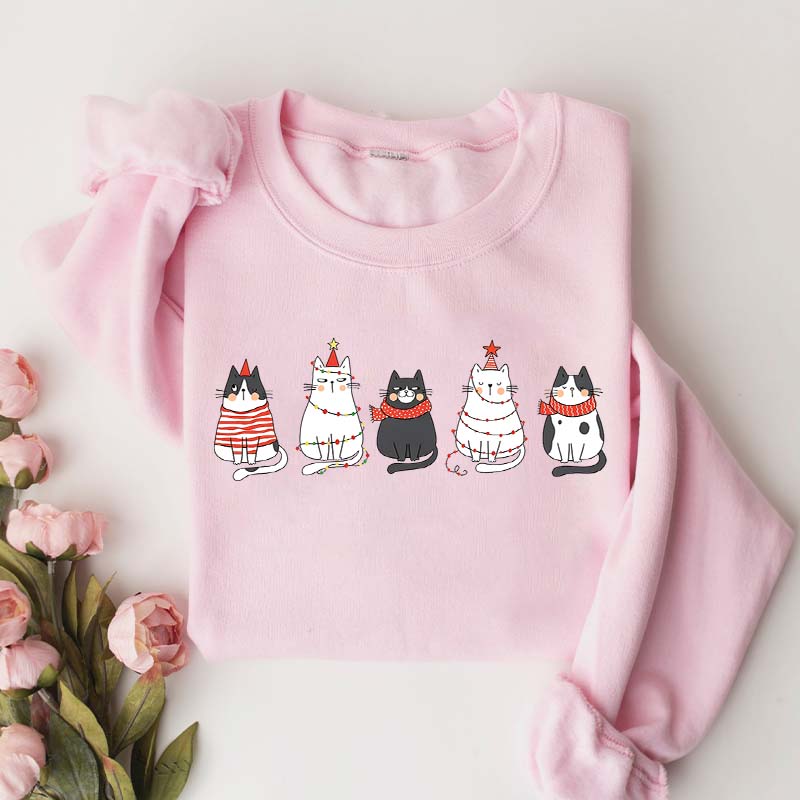 Cute Cat Christmas Lover Sweatshirt