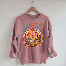 Comfort Colors Halloween Town Pumpkin Sweatshirt