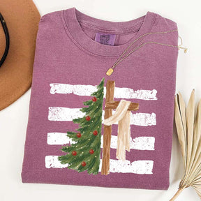 Christmas Tree Cross Faith T-Shirt