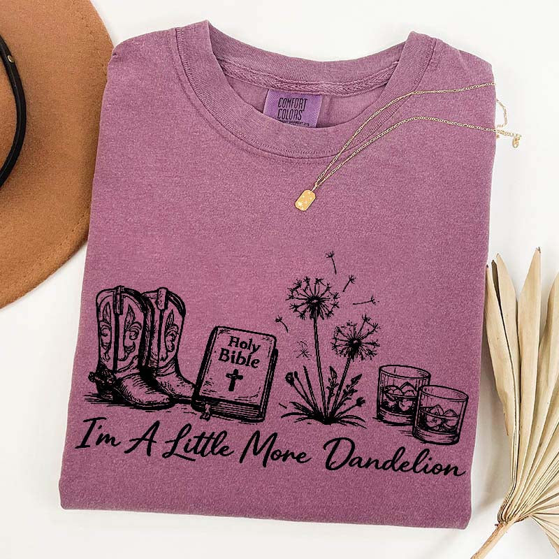 Dandelion Comfort Colors Graphic Western T-Shirt