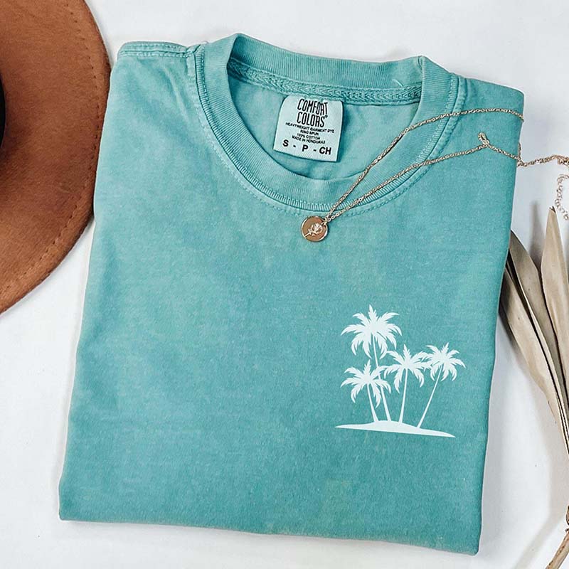 Cute Summer Beach Vacation Tree T-Shirt