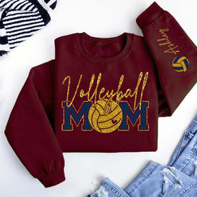 Custom Volleyball Mom Printed Sweatshirt