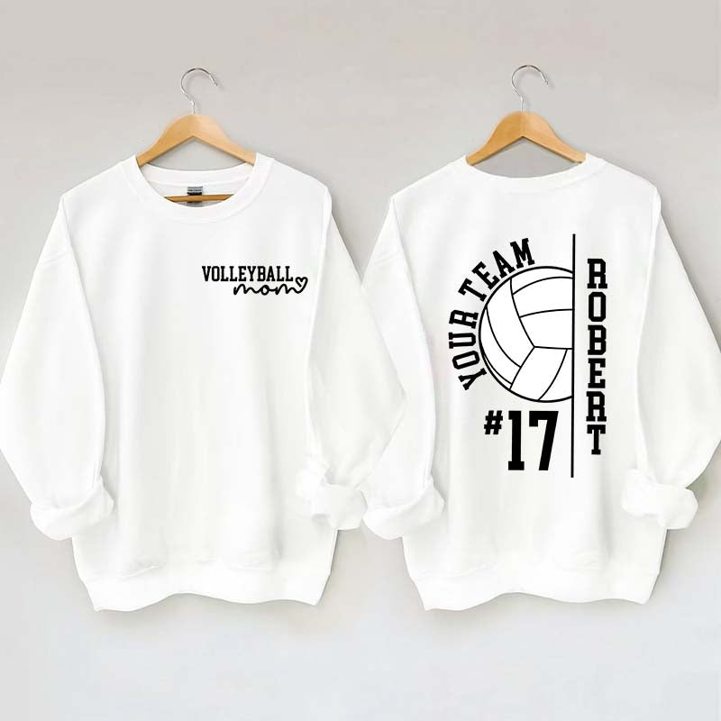 Personalized Team Spirit Volleyball Sweatshirt
