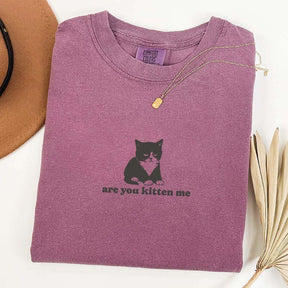 Are You Kitten Me Funny Cat Meme T-Shirt