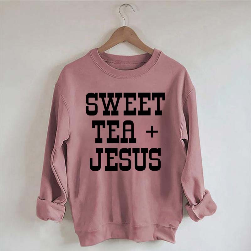 Sweet Tea + Jesus Minimalist Swatshirt