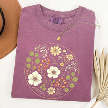 Wildflower Vintage Floral Ring T-Shirt