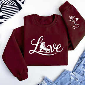 Custom Ice Skating Name Sweatshirt