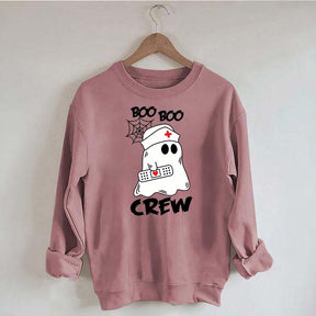 Cute Halloween Boo Crew Nurse Sweatshirt