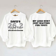 Custom Marathon Support Crew Sweatshirt