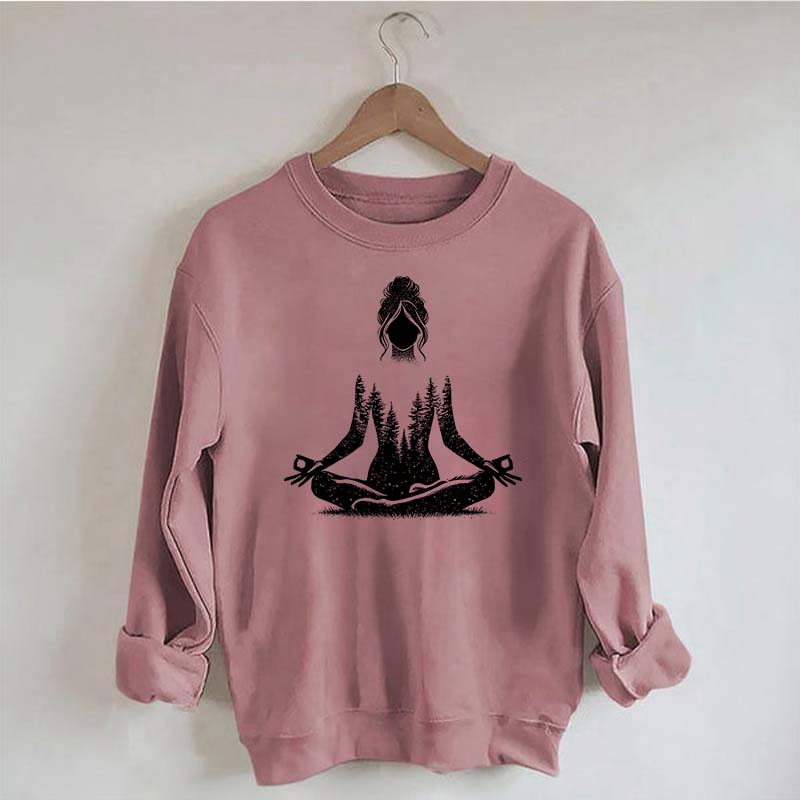 Yoga Pose Forest Sweatshirt