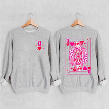 Queen Of Hearts Valentine's Day Sweatshirt