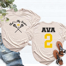 Custom Senior Lacrosse Team T-Shirt