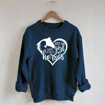 Just a Girl Who Loves Horses Sweatshirt