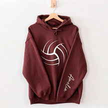 Personalized Volleyball Mom Name Hoodie