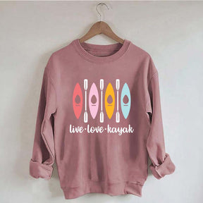 Women Kayaking Canoeing Sweatshirt