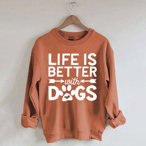 Life Is Better With Dogs Heavy Blend Sweatshirt