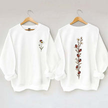 Vintage Ladybug Floral Sweatshirt