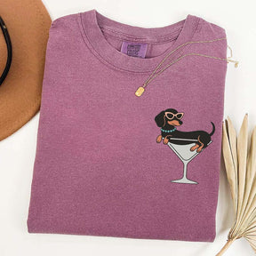 Weenies and Martinis Dachshund Weenie Tini T-Shirt