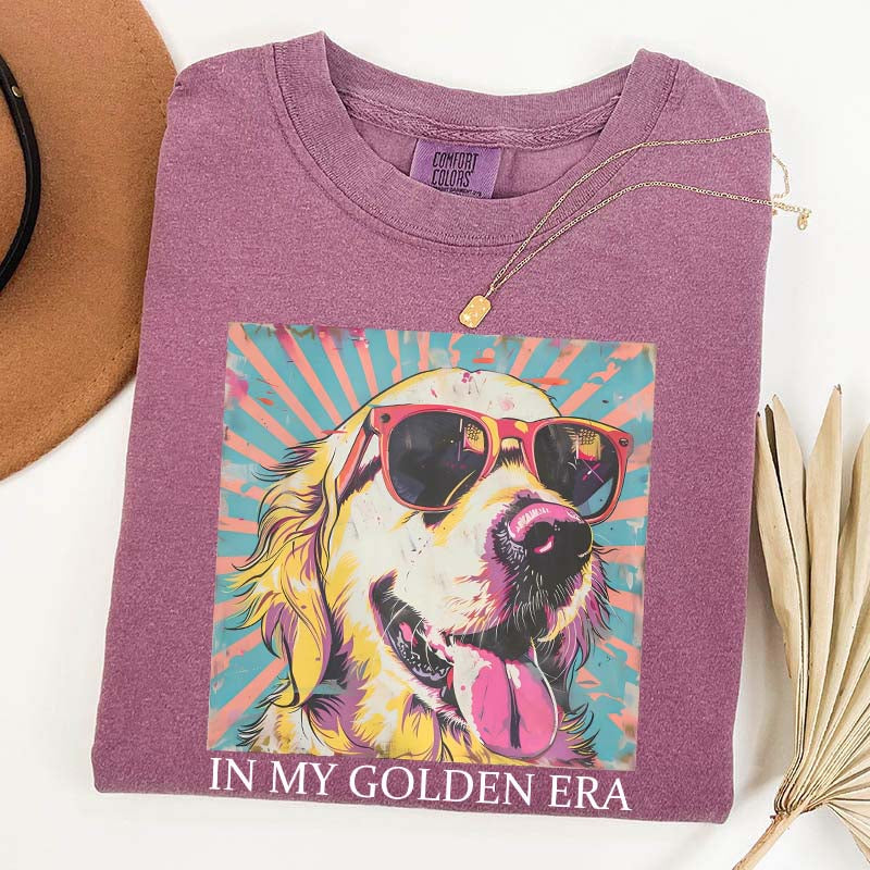 In My Golden Retriever 70s Era T-Shirt