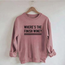 Where's the Finish Wine Muscle Sweatshirt