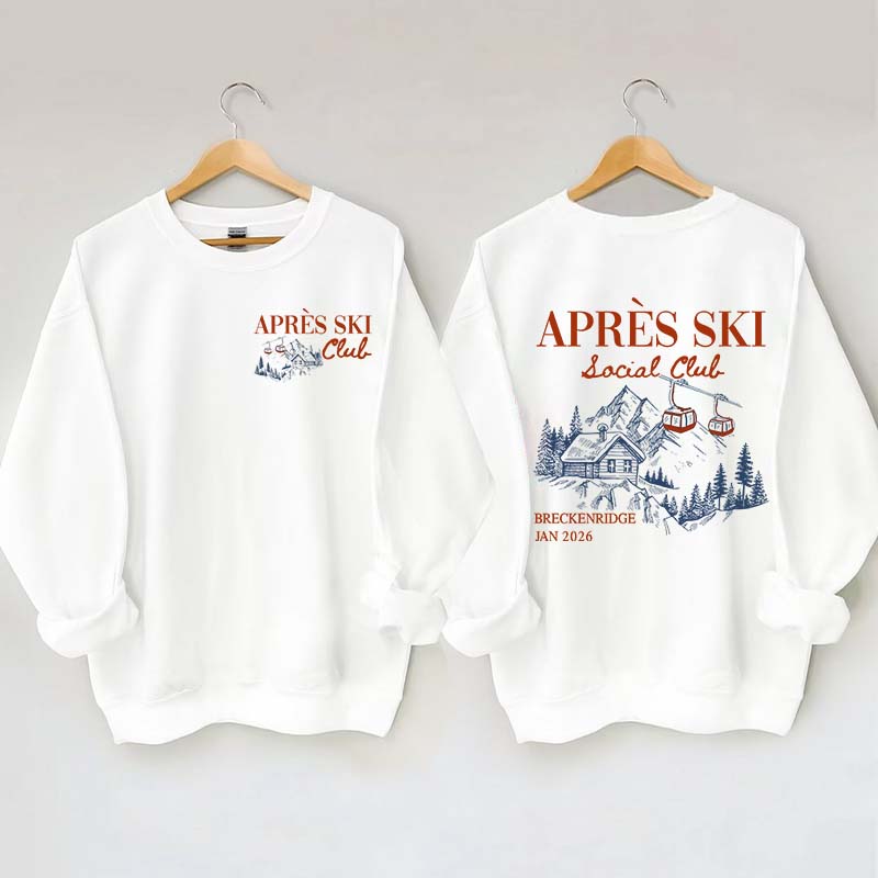 Retro Ski Lodge Warm Winter Sweatshirt