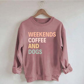 Cute Weekends Coffee And Dogs Sweatshirt