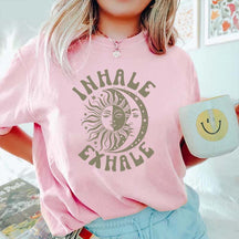 Boho Yoga Sun and Moon T-Shirt
