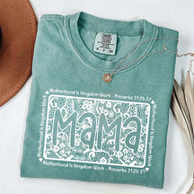 Motherhood Is Kingdom Work Religious Mama T-Shirt