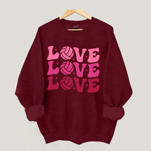 Volleyball Valentine's Day Sweatshirt