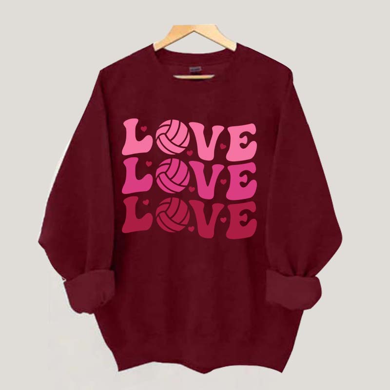Volleyball Valentine's Day Sweatshirt
