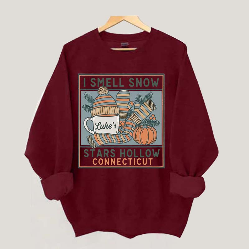 I Smell Snow Cozy Winter Season Sweatshirt