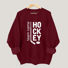 Personalized Hockey Mom Team Name Sweatshirt