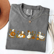 Fall Goose Vibes Autumn Coffee Pumpkin T-Shirt