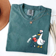 Comfort Colors Funny Goose Cuff Em Nurse T-Shirt