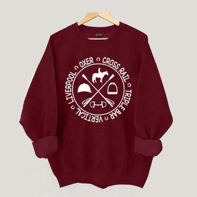 Horse Show Jumps Equestrian Sweatshirt