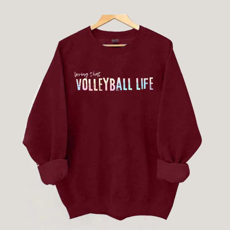 Cool Volleyball Player Sweatshirt