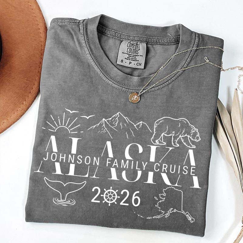 Custom Alaska Cruise Group Matching Vacation T-Shirt