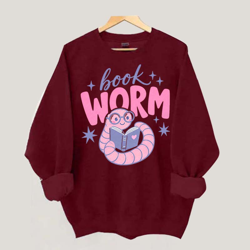Book Worm Trendy Reading Sweatshirt