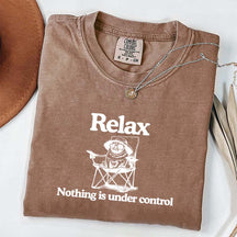 Relax Nothing Is Under Control Pug Dog T-Shirt