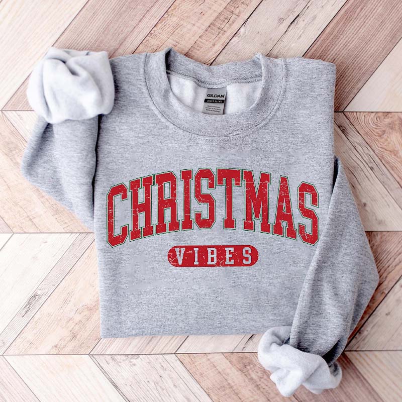 Retro Christmas Vibes Gift Sweatshirt