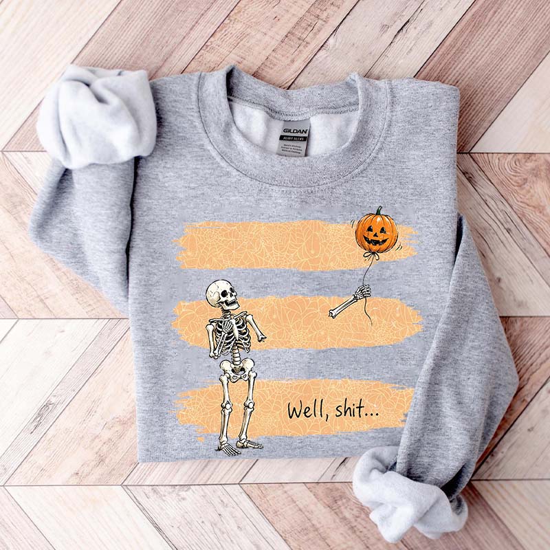 Funny Skeleton Lost Balloon Sweatshirt