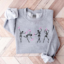 Dancing Skeletons Breast Cancer Sweatshirt
